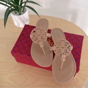 *TORY BURCH - MILLER SANDALS- Women’s size 10, light makeup